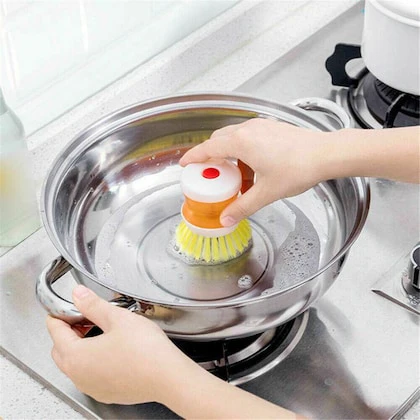Liquid Soap Dish Washer Brush