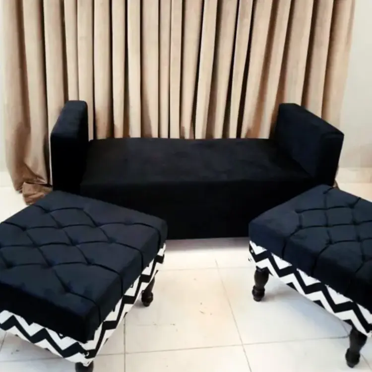 4 Seater Puffy Sofa Set in Sethi Style and  Customization Colors