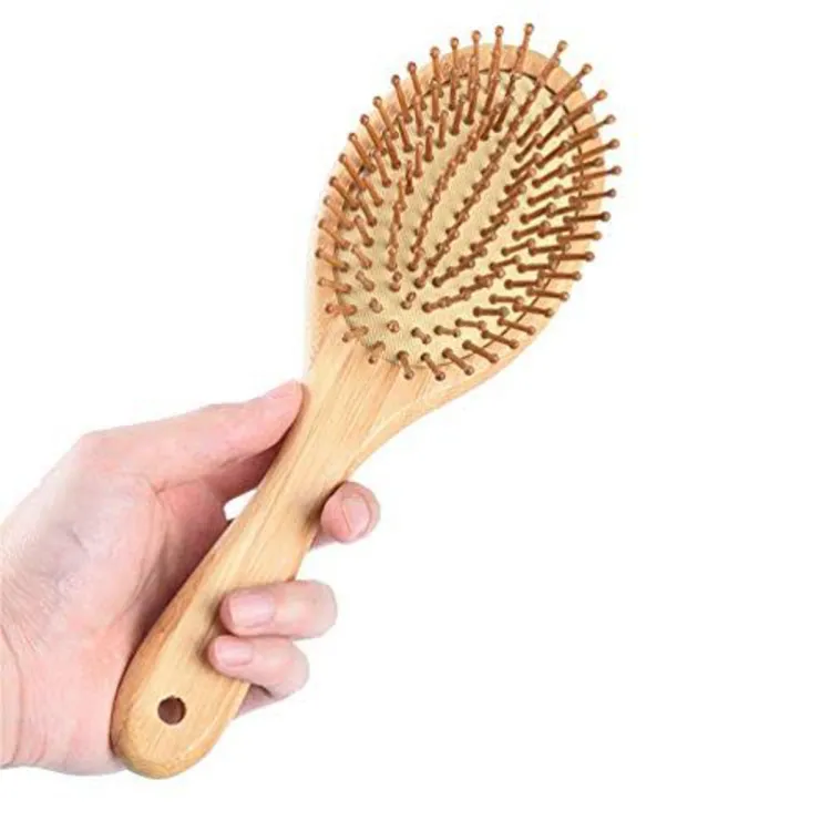 Hair Brush Wooden Bristle