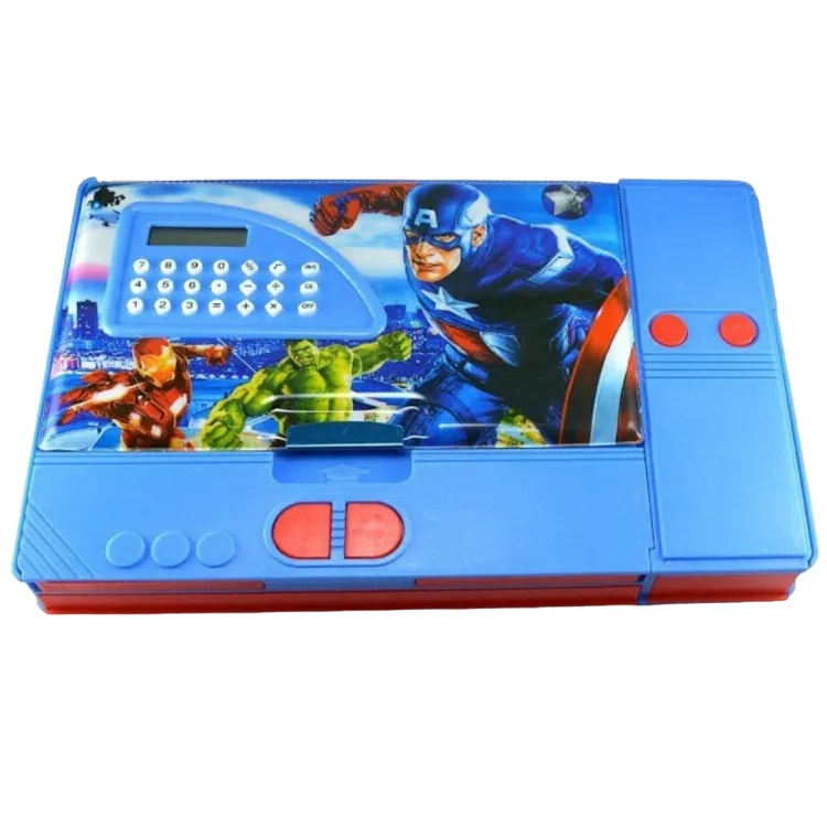 Calculator Avenger Jumbo Pencil Box for Kids Unmatched Quality