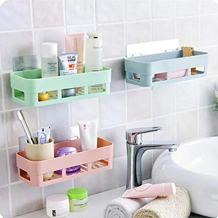 Plastic Inter Design Bathroom Kitchen Shelf Rack