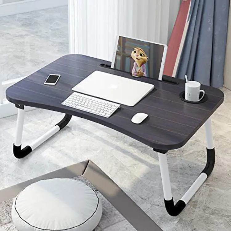 Laptop Table Portable Wood Desk  Folding Home Desk
