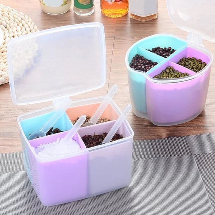 Spice Storage 3 in 1 Masala Box with Spoon