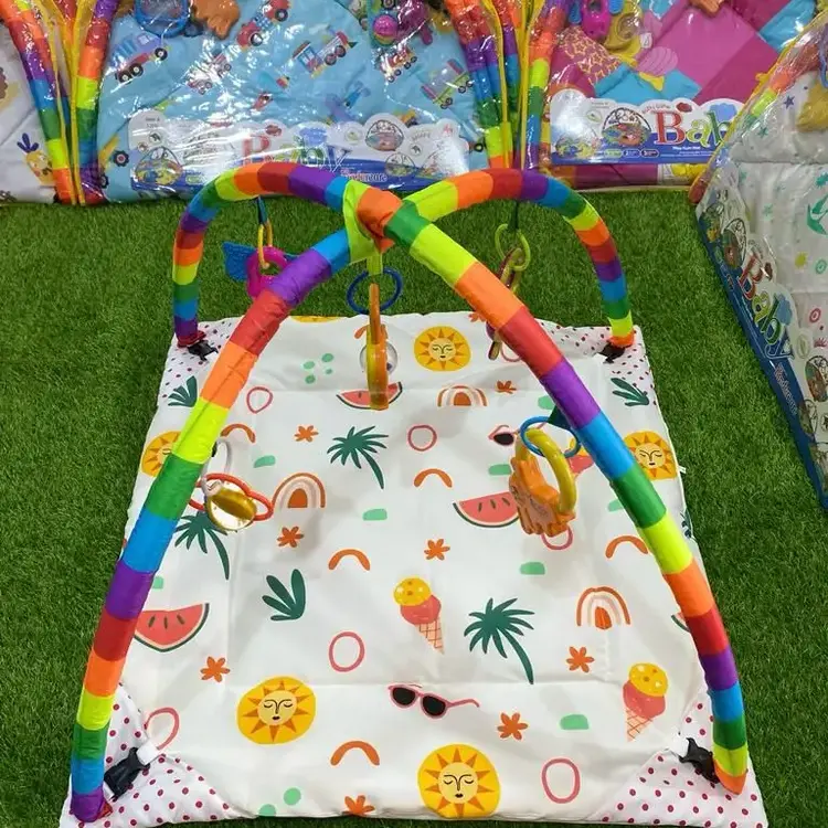 Baby Play Mat with hanging toys Interactive Play Gym for Indoor Baby Games