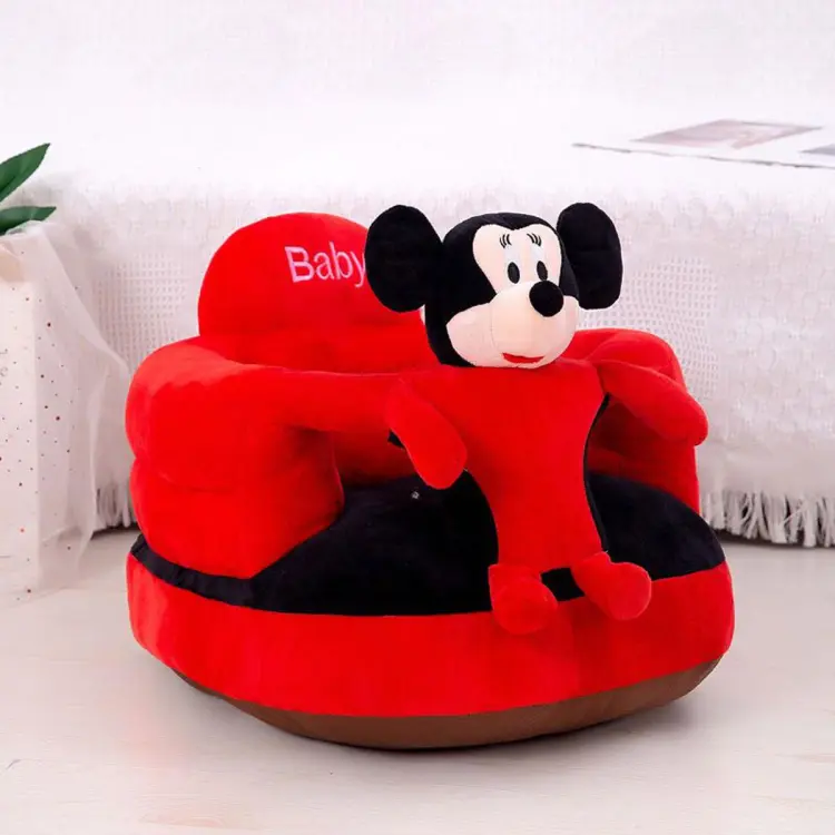 Babys Mickey Mouse Plush Toy Support Chair Soft and Washable Seat