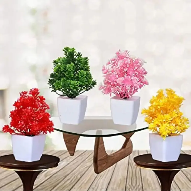 Mini Plant Artificial Decoration Set Ideal for Home Office Decor