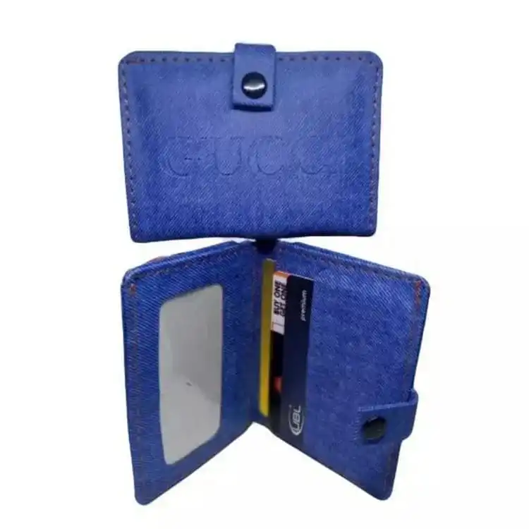 Mini Slim Wallet for Boys Small Card Holder Leather Purse