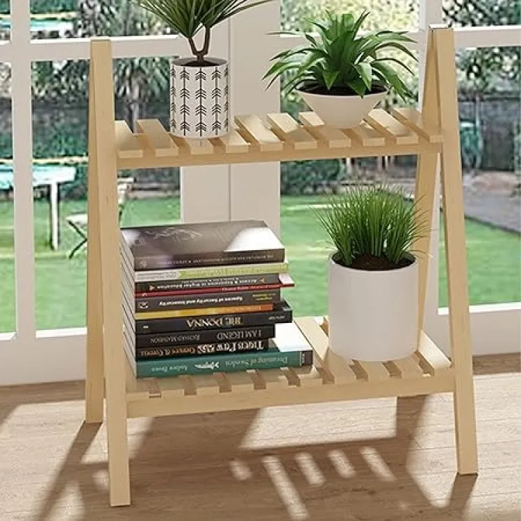 Other Foldable Wooden Plant Stand for Balcony or Floor Storage
