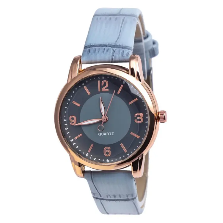 Stylish Bamboo Grain Women Watch Analog Leather Strap Watch