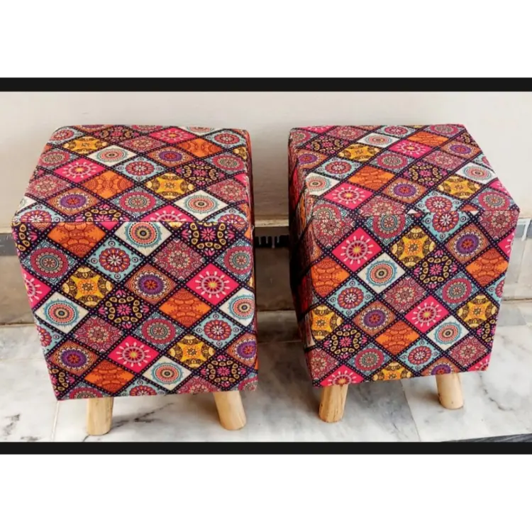 Wooden Ottoman Chair Elegant Furniture