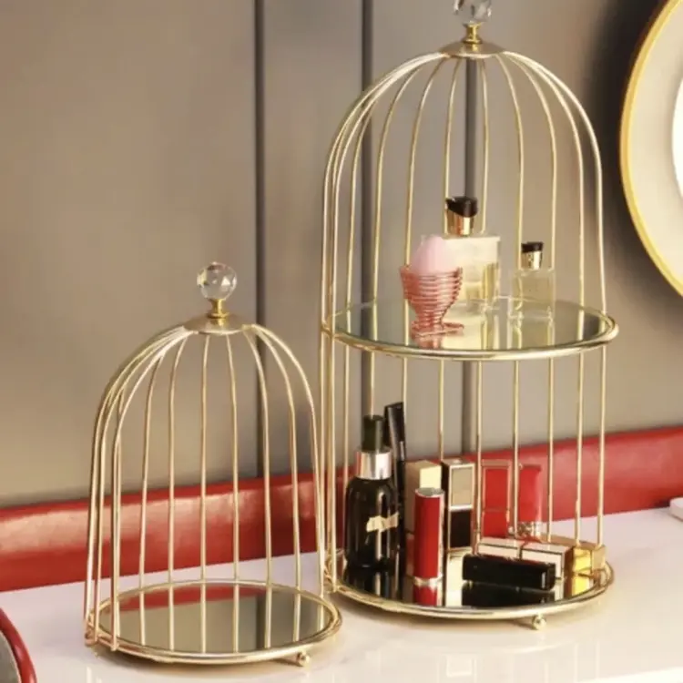 2 Makeup Tier Cosmetic Perfume Disp Shelf