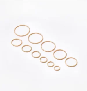 9 Pairs Small Hoop Earrings