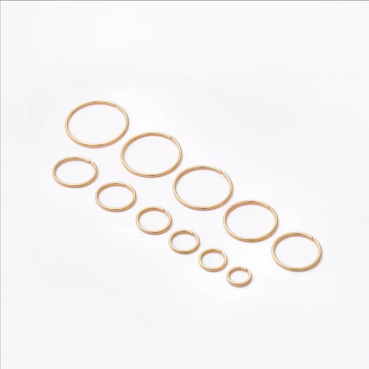 9 Pairs Small Hoop Earrings Silver & Gold Color For Girls