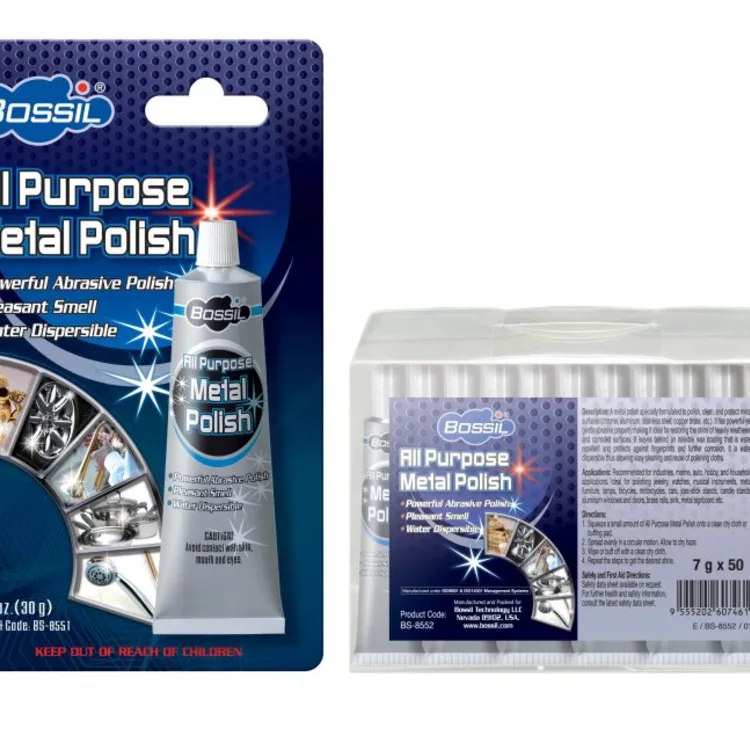 BOSSIL BS 8551  BS 8552 Versatile Metal Polish for All Surfaces