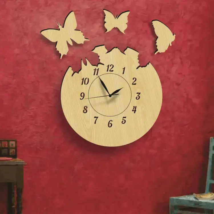 Butterflies Wall Clock