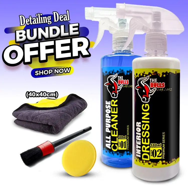 Car Bulls Waterless Cleaner Towel & Soft Brush