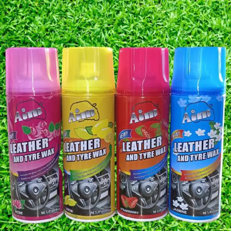 Car Leather Upholstery Cleaners Interior Cleaning Polishes Tire Wax 450ML