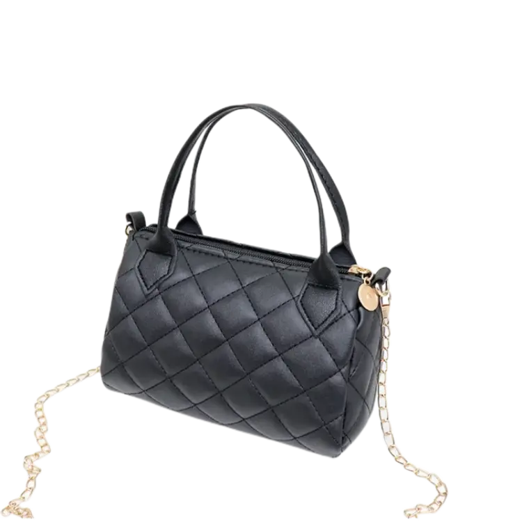 Shoulder Bags Quilted Purse with Convertible Chain Strap