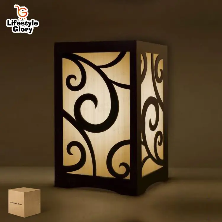 Illuminate Your Space with 3D Laser Cut Wooden Lamps