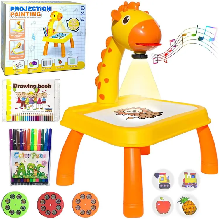 Kids Projector Painting & Drawing Table Set