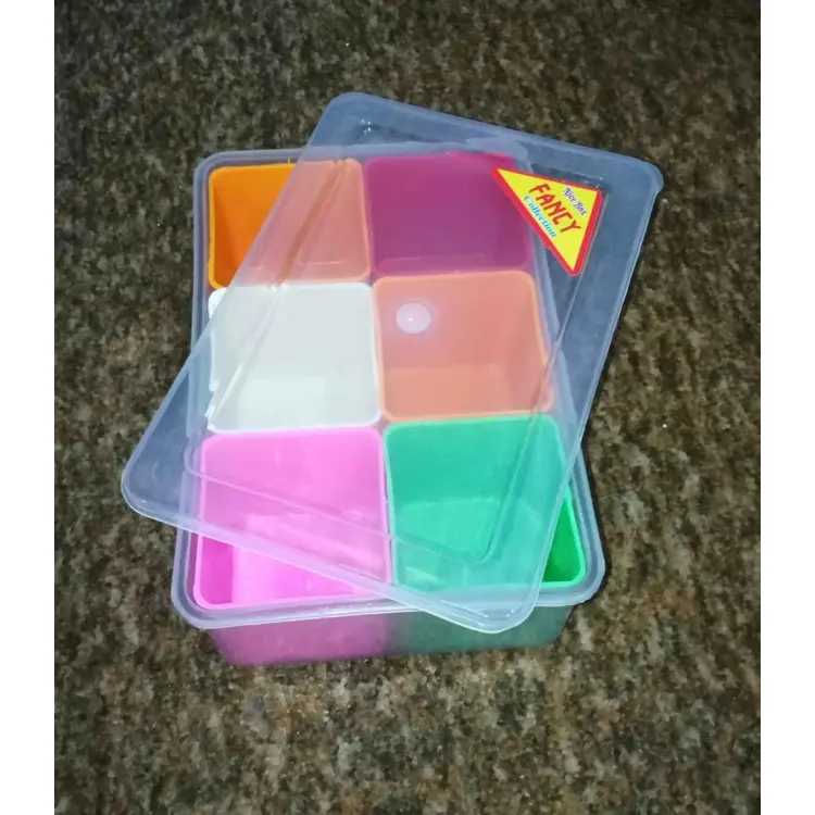 6-in-1 Unbreakable Spice Masala Box & Dry Fruit Storage Rack