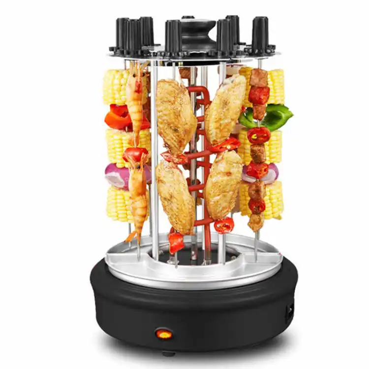 Electric BBQ Grill 220V Automatic Rotating Round Design