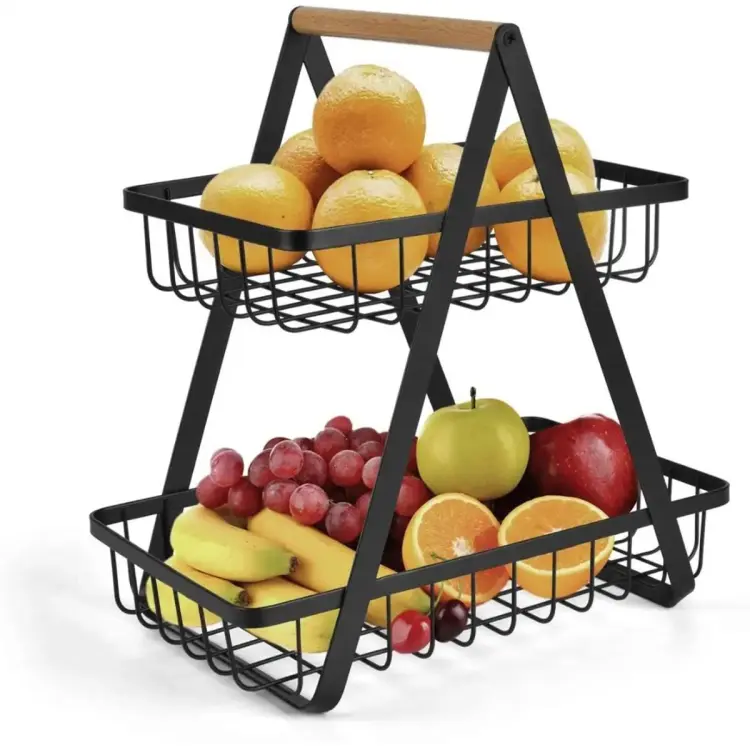 Fruit and Vegetable Stand Black Color