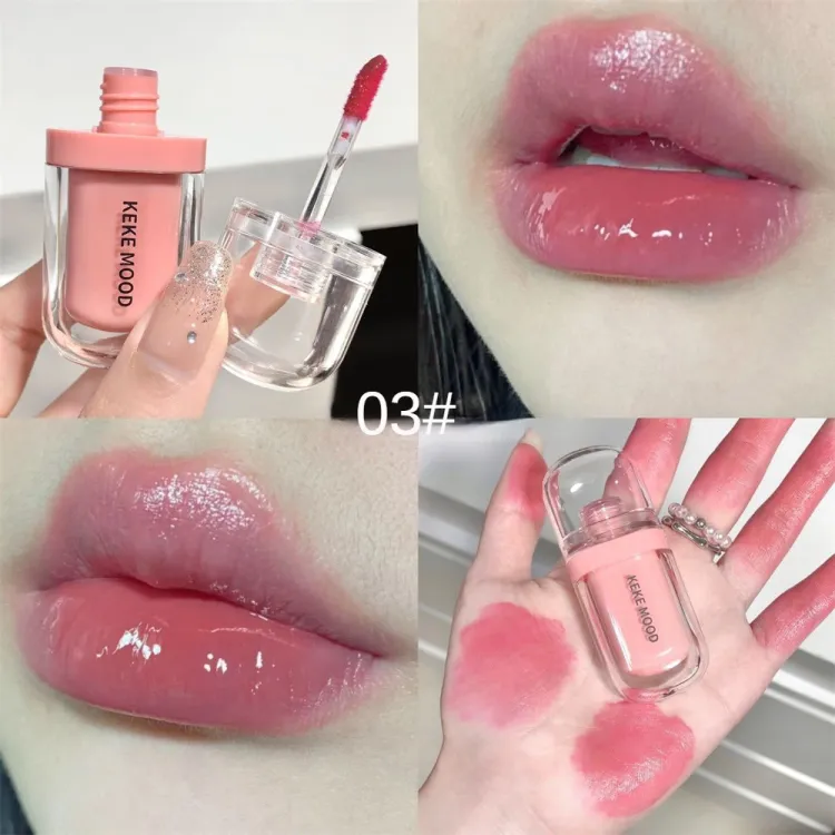 KEKEMOOD Mirror Lip Glaze Moisturizing Jelly Formula