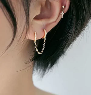 Link Chain Hoop Earring