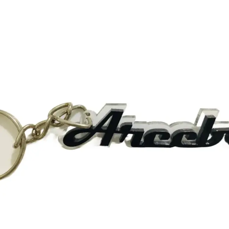 Customized Logo Name Key Chain Crystal Style