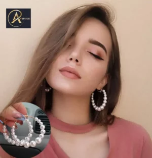 Pearl Hoop earrings