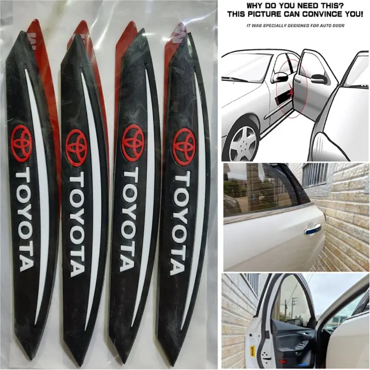 Rubber and Edge Protector The Ultimate Protection for Your Car Door Black 4 Pieces