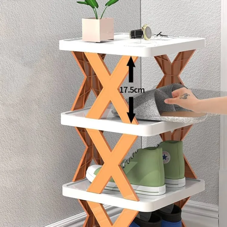 4 Layer Vertical Shoe Storage Rack