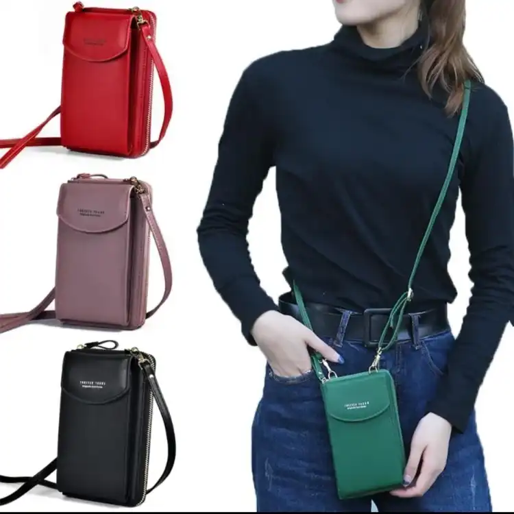 Stylish Crossbody Bag with Built in Mobile Wallet for Women