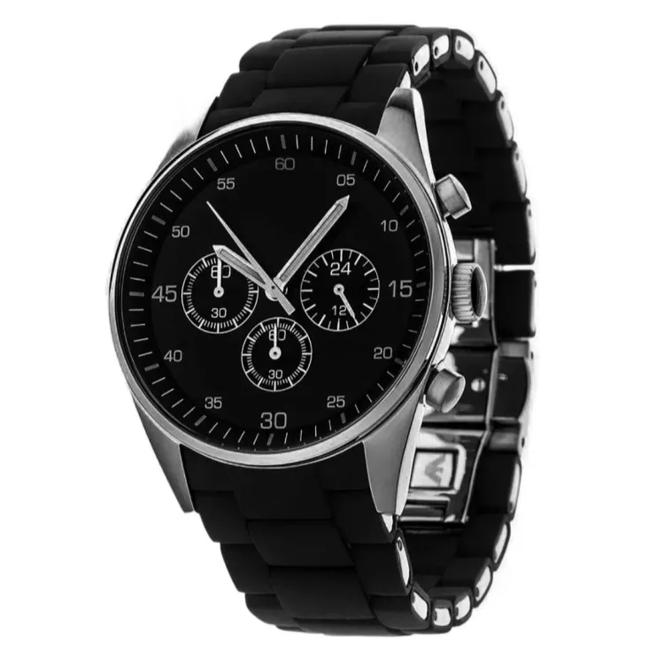 Stylish Mens Wristwatch with Attractive Dial and Durable Rubber Strap