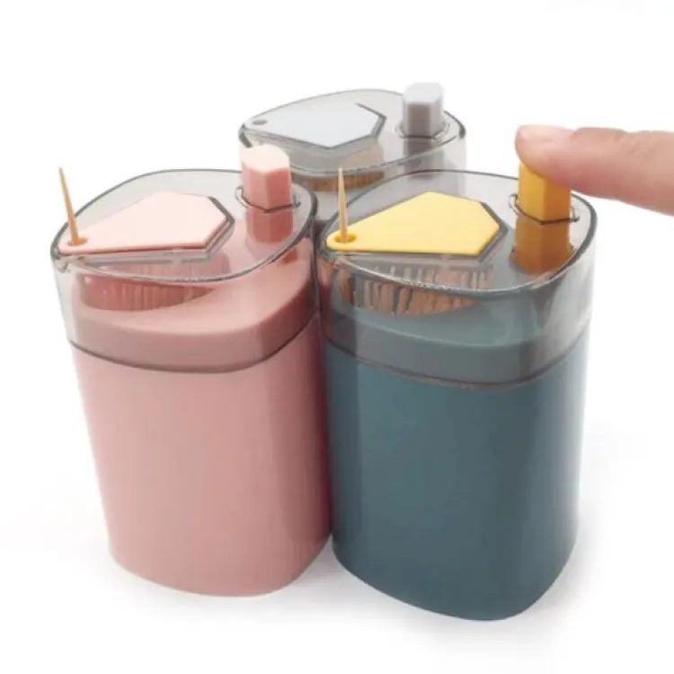 Automatic Toothpick Holder Convenient Storage for Dining and Living Rooms
