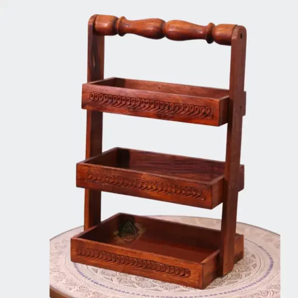Wooden Carving Spoon Rack Stand