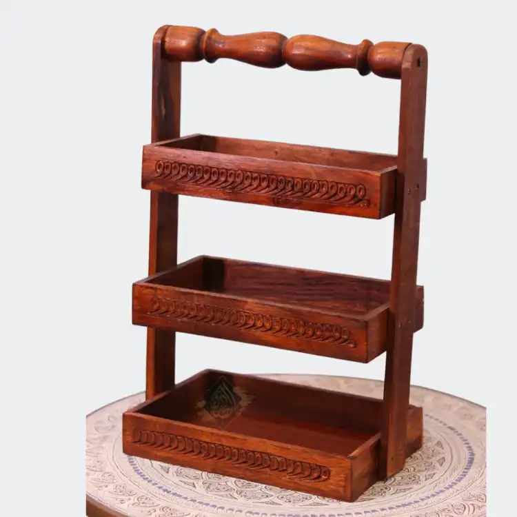 Wooden Carving Spoon Rack Stand