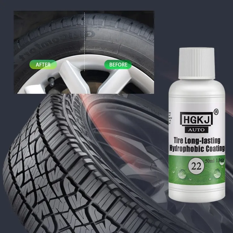 Auto Car Tire Coating Polish Tire Shine Liquid HGKJ 22 50ml
