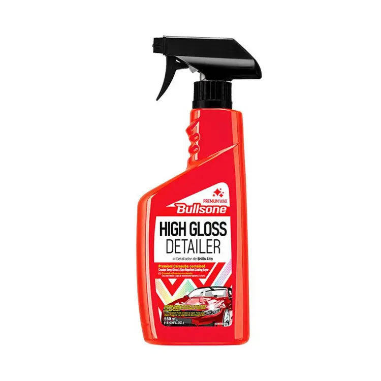 Bullsone High Gloss Detailer Car Wax Spray 550 ML