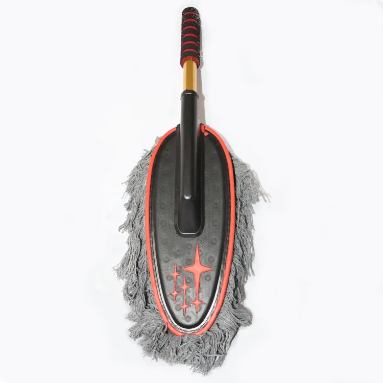 Grey Microfiber Car Cleaning Duster
