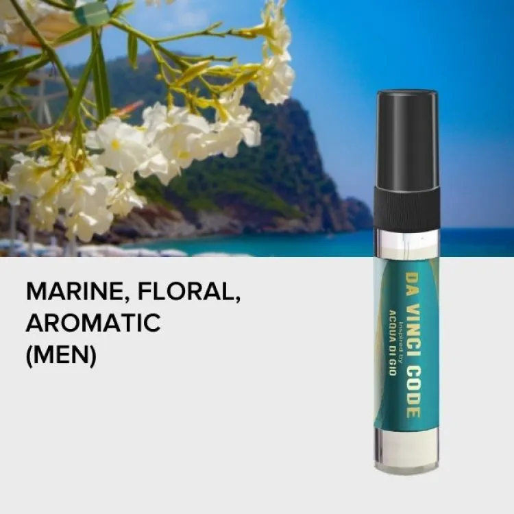 Da Vinci Code Spray Tester 5ml A gentleman’s favorite