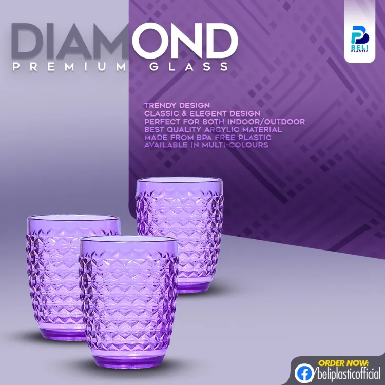 Diamond Plastic Glass