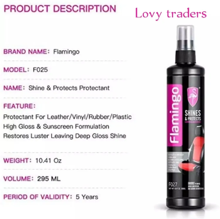 Flamingo Shine Sprey for Car bike 295ml