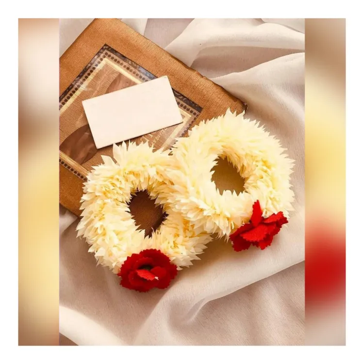 Artificial Handmade Flower Gajra Bangles Pair For Wedding For Girls And Women
