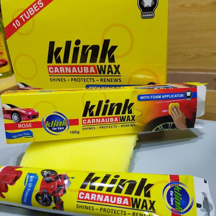 Klink carnauba wax tube bike motorcycle and car polish 100g