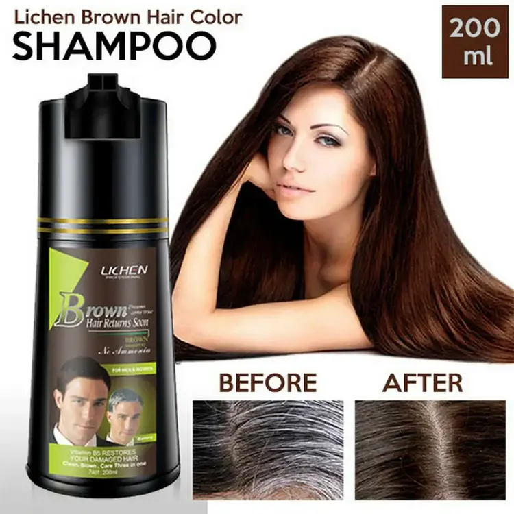 Lichen Hair Shampoo Dark Brown
