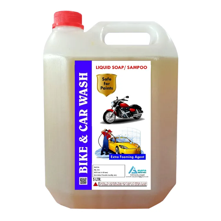 Bike Car Wash Liquid Shampoo 5 Ltr
