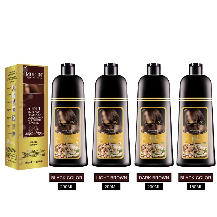 MUICIN Ginger Argan Oil Hair Color With Shampoo 5 in 1