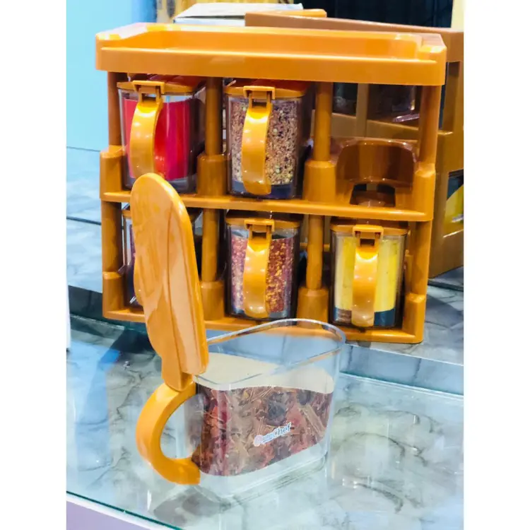 Masala Jars Box Set 6 Pieces random colours